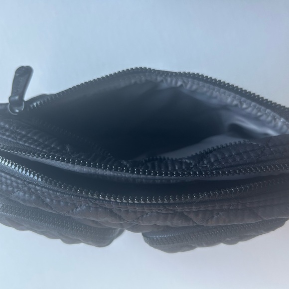 MZ WALLACE Travel/Cosmetic Pouch with 3 Pockets in Black 8x5x2.5 NWOT - Picture 8 of 9